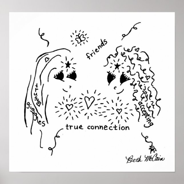 Vänskapen 'True Connection' Poster (Framsidan)