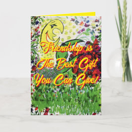 Vänskapens bästa presentkort födelsedagskort kort