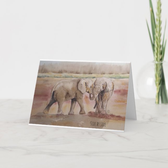 Vänskapens djurliv tack kort (Framsida)