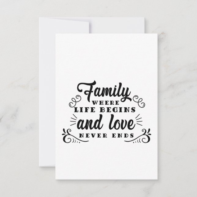 Vänskapens familjeliv börjar inbjudningar (Framsida)