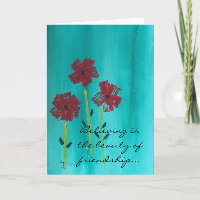 Vänskapens hälsningskort kort (Framsida)