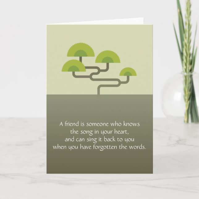 Vänskapens hälsningskort kort (Framsida)