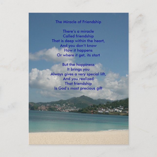 Vänskapens spegel vykort (Framsida)