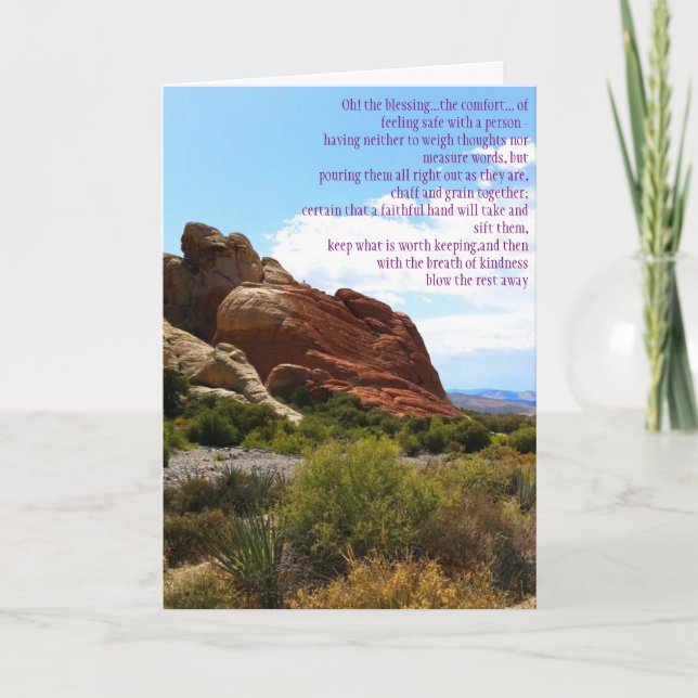 Vänskapens välsignelse kort (Framsida)