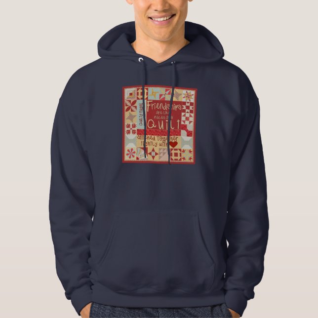 Vänskaper är den hooded tröjan för lika täcken hoodie (Framsida)