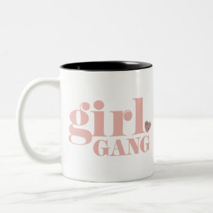 Vänskaper av typen Girl Gang Types of Friend Group Två-Tonad Mugg