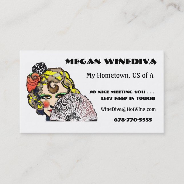 Vänskapkort - Soul av Spanien Visitkort (Framsida)