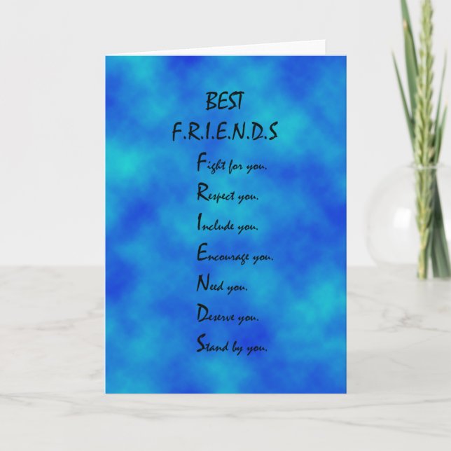 Vänskapkort Tack Kort (Framsida)