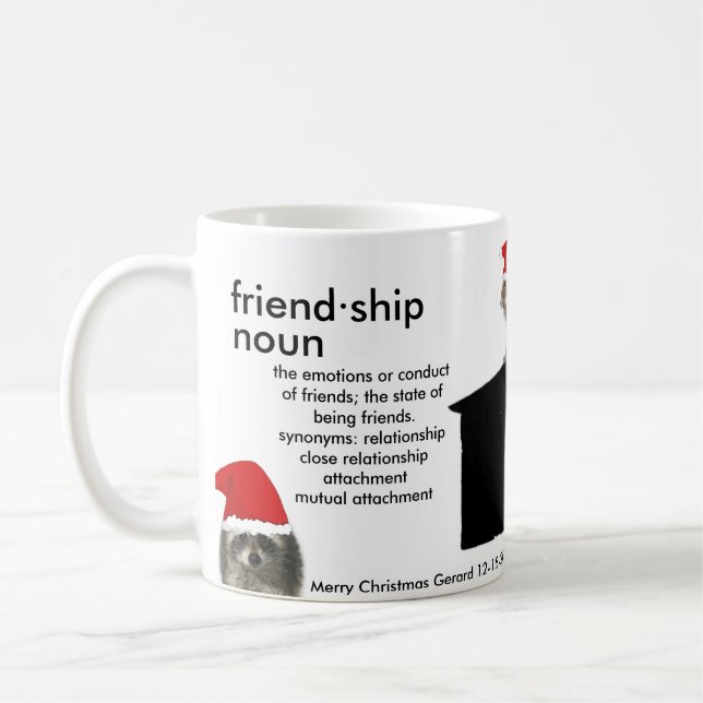 Vänskapmugg 11 uns vänner som är designade vid kaffemugg (Vänster)