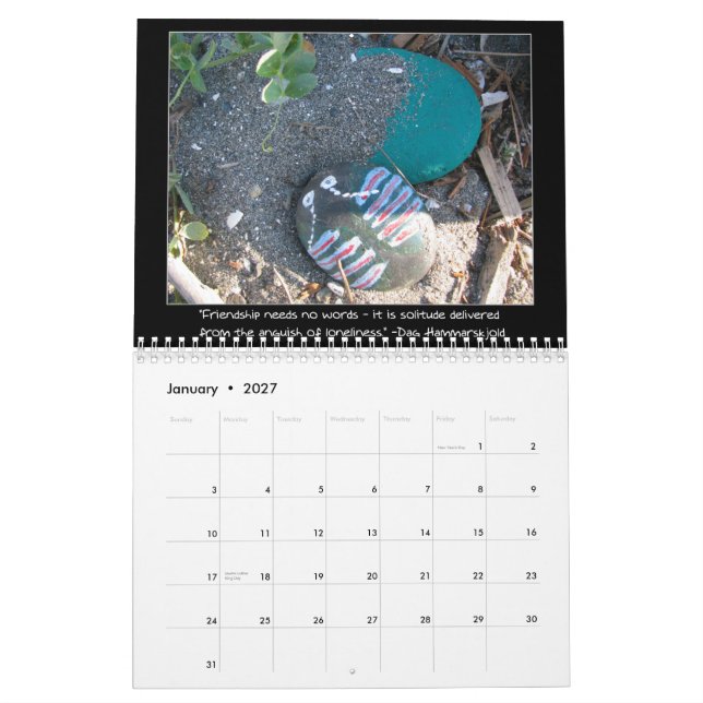 VänskapQuotations Kalender (Jan 2027)