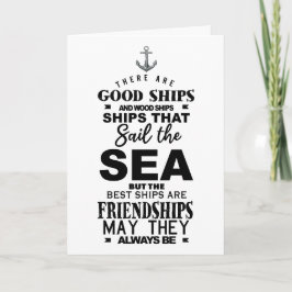 Vänskapscitat bra fartyg bästa årsdag kort