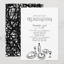 Vänskapsinbjudan till doodle Illustration