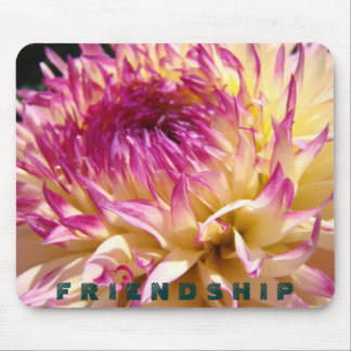Vänskapsmusmattor Rosa Dahlia Blomsterträdgård Musmatta