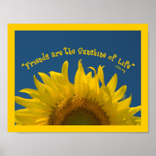 Vänskapssolros Poster