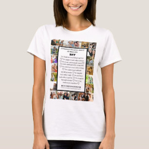 Vänskapsuppskattning BFF 22 Fotocollage T Shirt