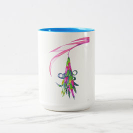 Vänskapväxtblått 15 uns Två-Tonar mugg (1 av 4)