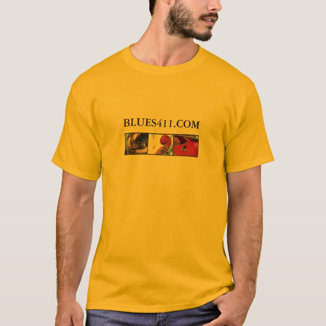 Vänskjorta för sommar Blues411 Tee Shirt (Framsida)
