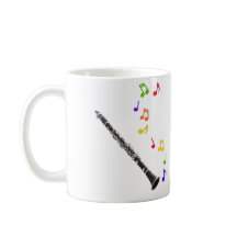 Vänster färgrik musik för klarinett