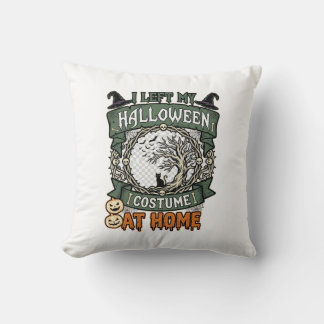 Vänster Halloween-kostym Hem Träd Katt Pumpa_1 Kudde