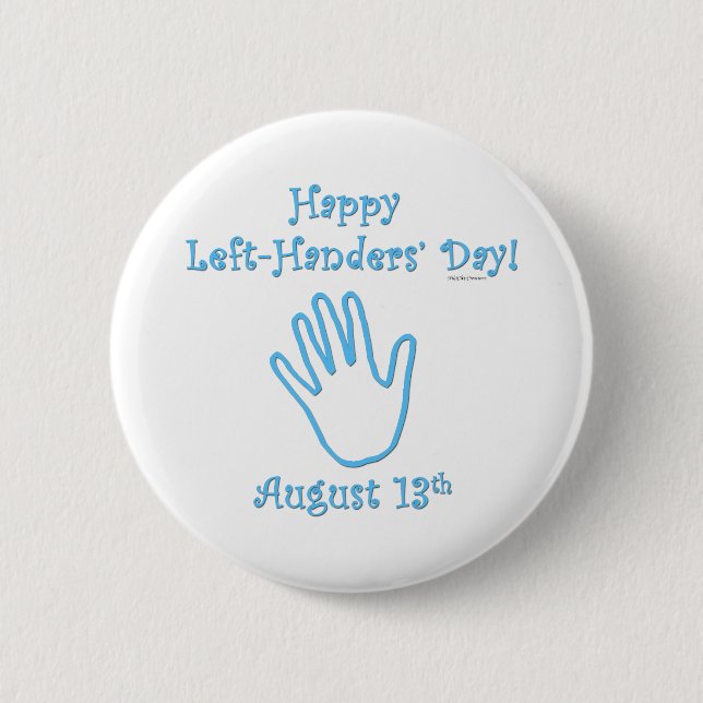 Vänster Handers dag Knapp (Framsida)