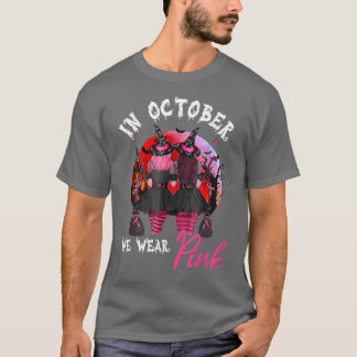Vänster i oktober.. Vi Bära Rosa höstblomma T Shirt