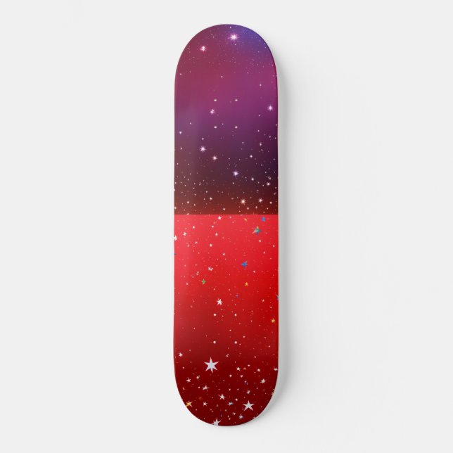 Vänster i rött mini skateboard bräda 18,5 cm (Framsida)