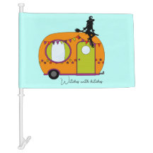 Vänster med hissar Halloween-videokamersläpfordon