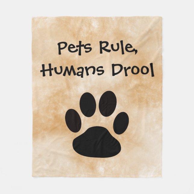Vänster Regel Fleece Blanket (Framsidan)