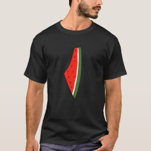 Vänster vattenmelonskjortans vattenmelonskjortpale t shirt