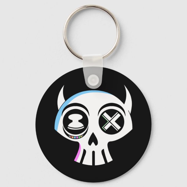 VänsterAnalog nyckelkedja Nyckelring (Framsida)