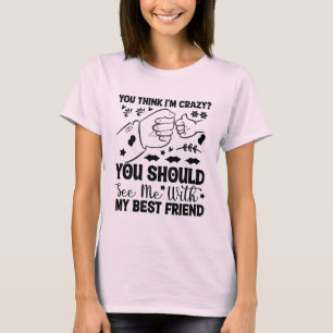 Vänstercitat, Lusnyaste vän säger, Vänskap T Shirt