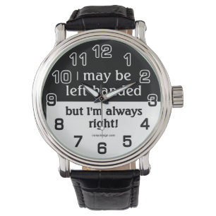 Vänsterhänt folk armbandsur