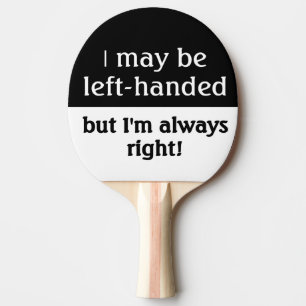 Vänsterhänt folk humor pingisracket