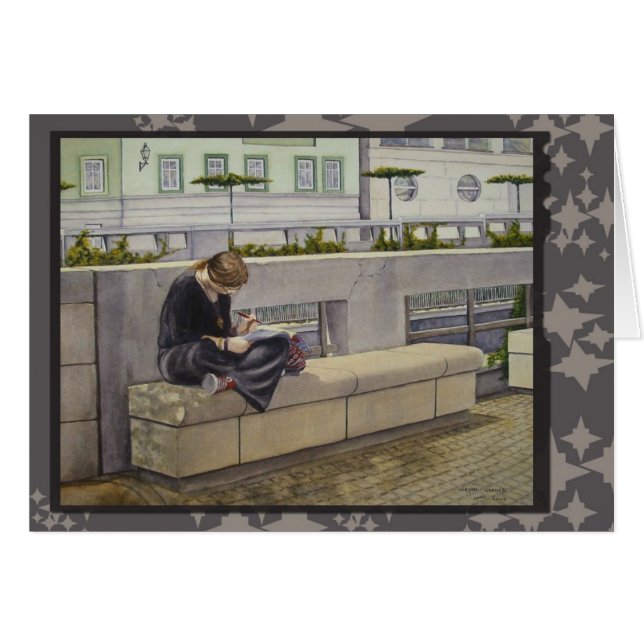 Vänsterhänt Hälsningskort (Framsidan Horizontal)