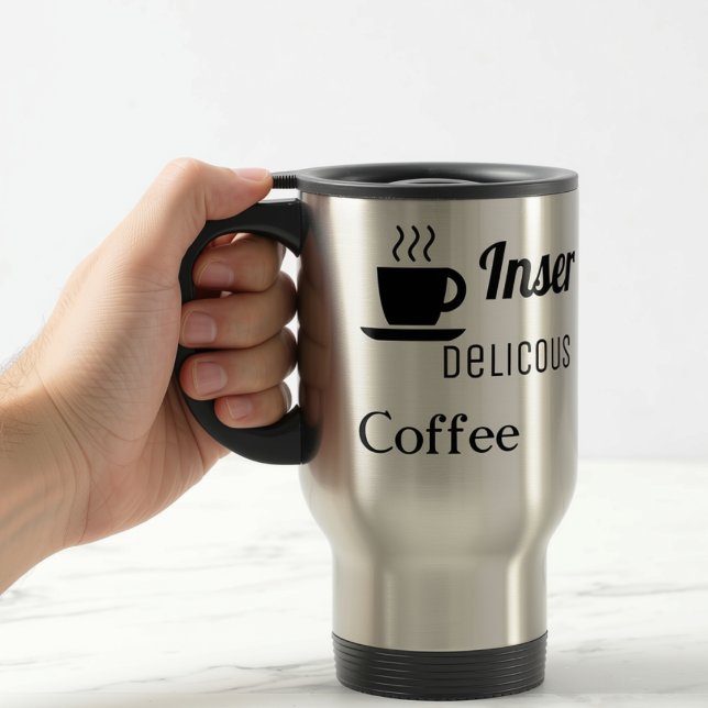 Vänsterhänt Infog Deliköst Kaffe Resemugg (Skapare uppladdad)