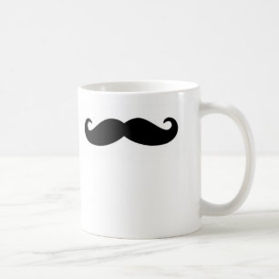 Vänsterhänt mustaschmugg kaffemugg