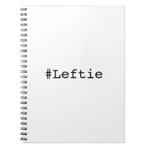 Vänsterhänta Leftie Anteckningsbok