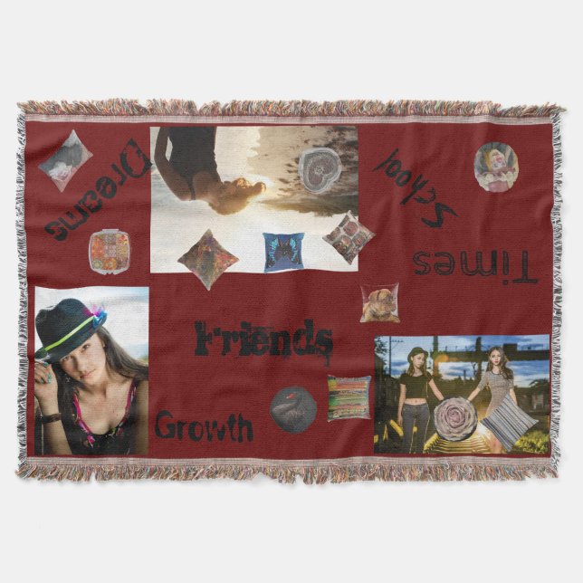 Vänsterpil - skevett - lägg till Bilder Mysfilt (Framsidan)