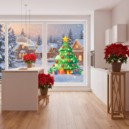 Vänsterring i Träd vid Tecknaden vid jul