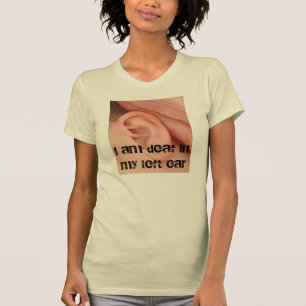 Vänstersida gå i ax den döva skjortan t-shirt