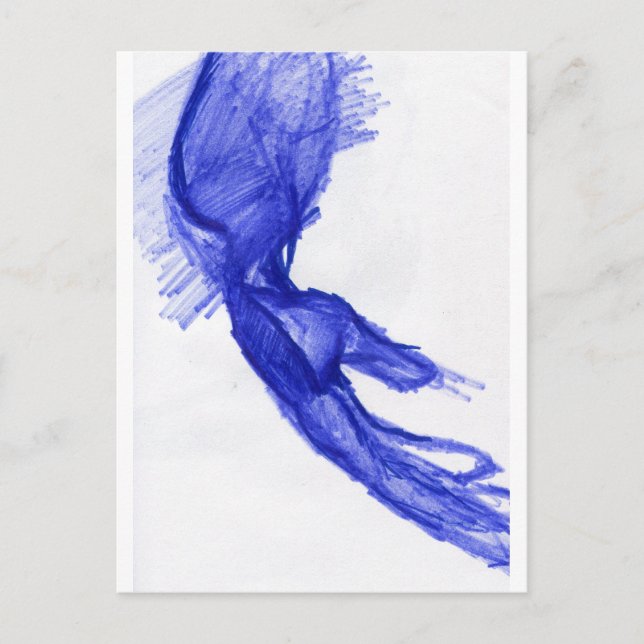 Vänstersida räcker av uttryck vykort (Framsida)