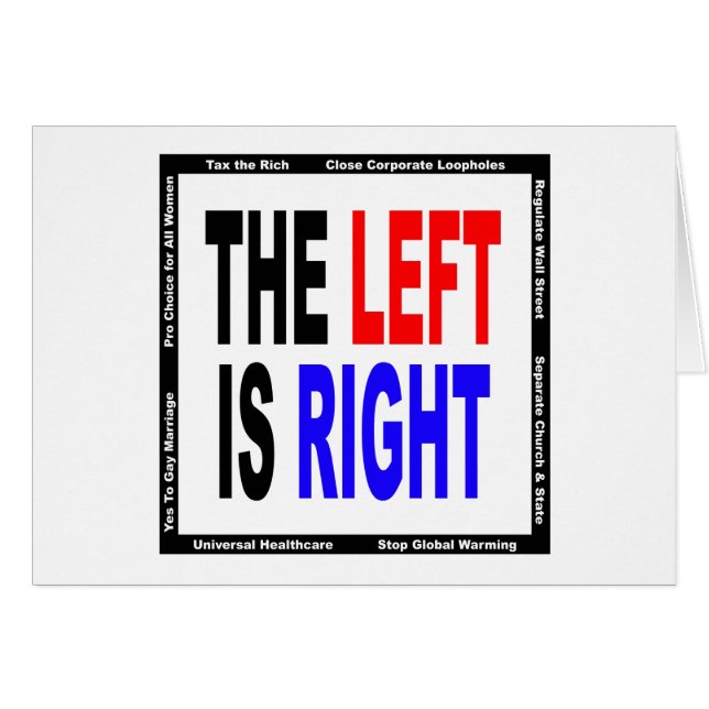 Vänstersidan är höger hälsningskort (Framsidan Horizontal)