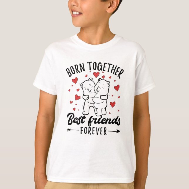 Vänstersister - Twillingar - Gift T Shirt (Framsida)