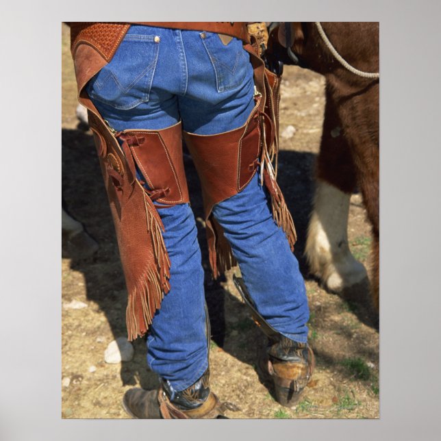 Vänstervy för cowboyvy poster (Framsidan)