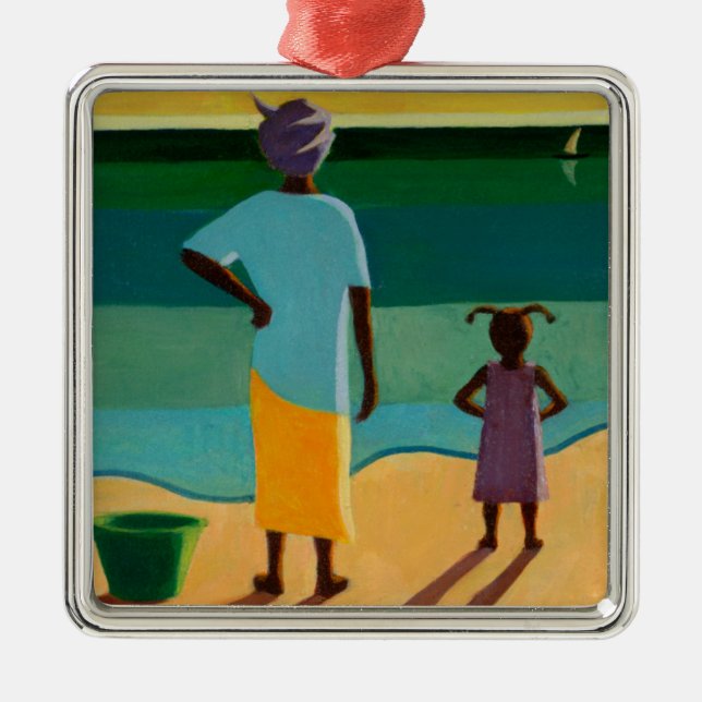 Vänta 2005 julgransprydnad metall (Framsidan)