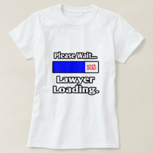 Vänta... Advokatläser T-shirt