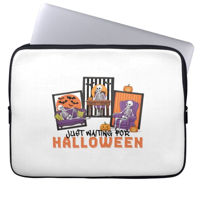 Vänta bara Halloween Fall Vibes Laptop Fodral (Framsidan)