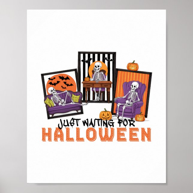 Vänta bara Halloween Fall Vibes Poster (Framsidan)