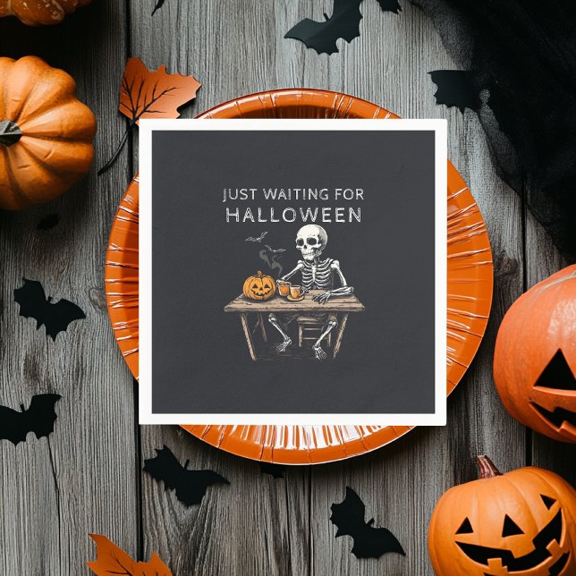 "Vänta bara på Halloween Napkins | Funny Pappersservett (Skapare uppladdad)