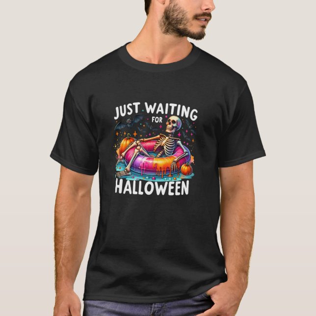 Vänta bara på halloween T Shirt (Framsida)
